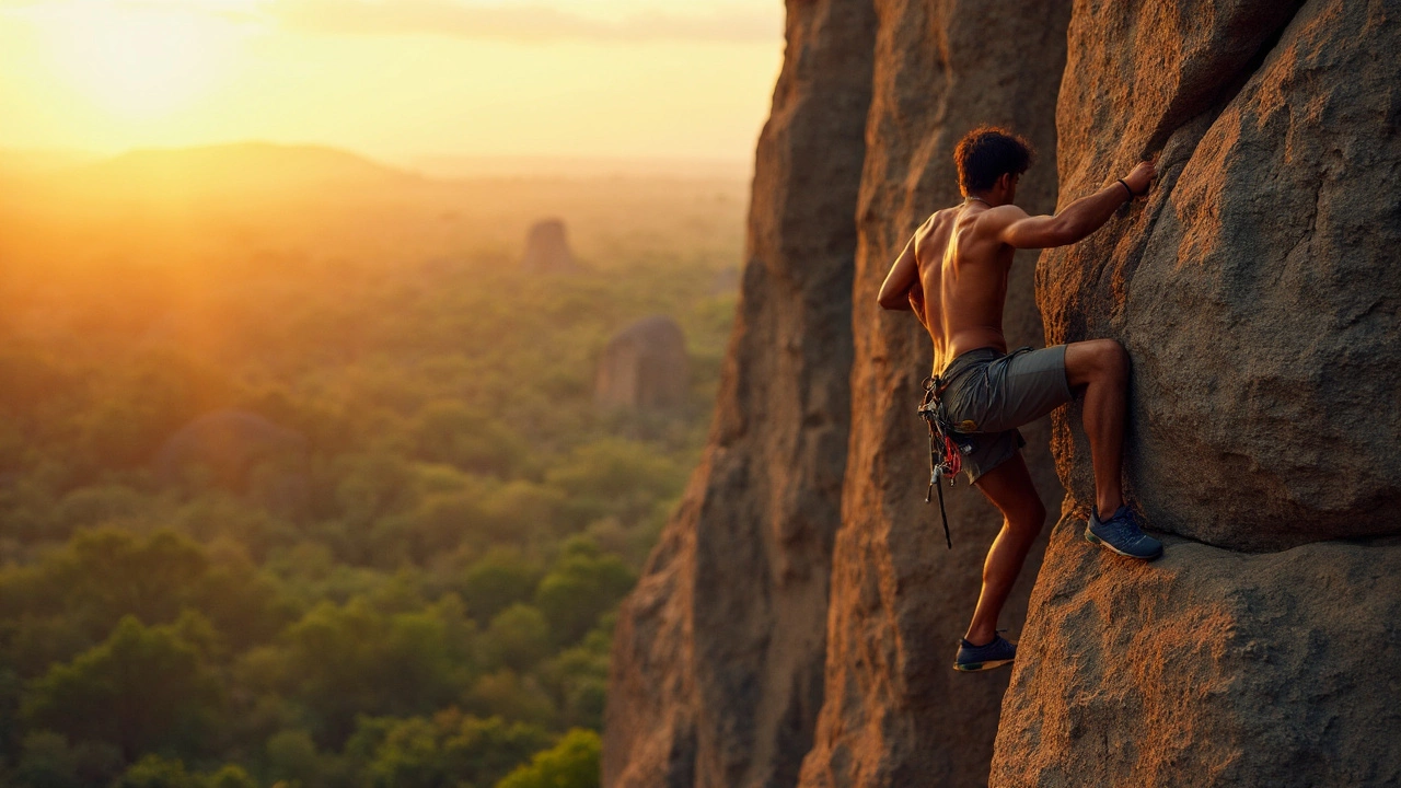 Rock Climbing the Hampi Boulders